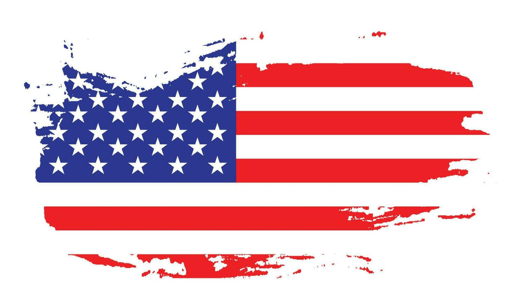 Creative USA grunge texture flag vector
