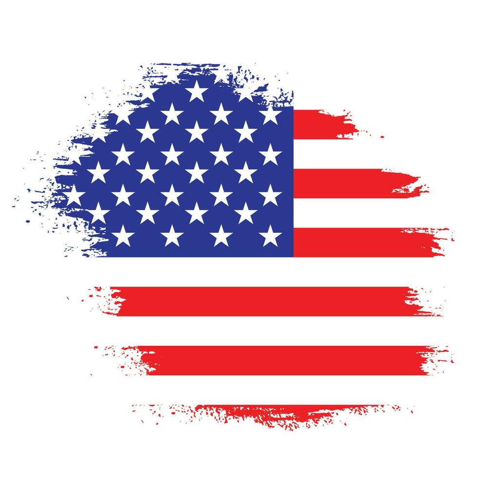 Texture effect USA flag vector