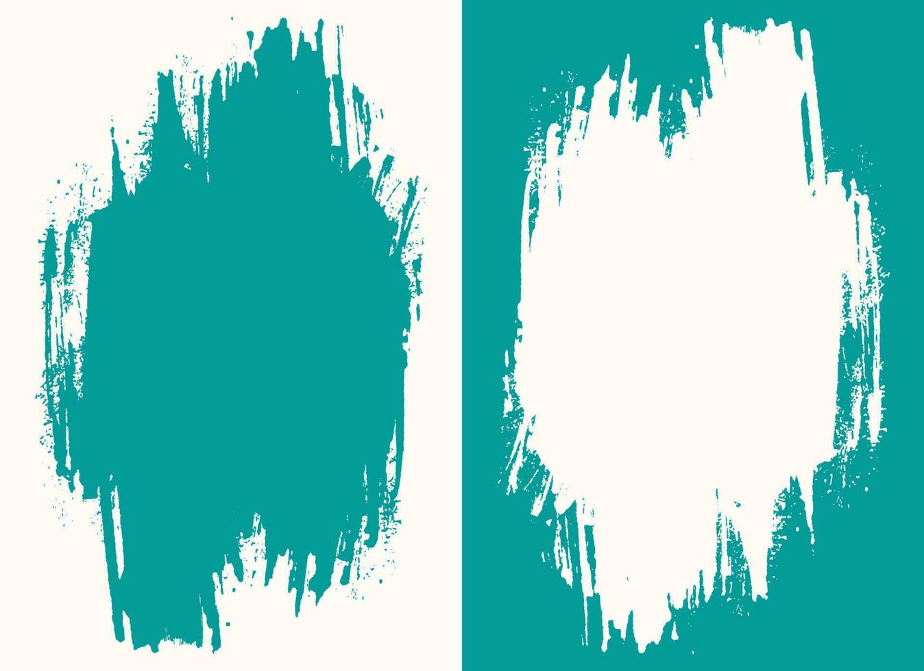 Bundle of paint brush stroke grunge texture vector