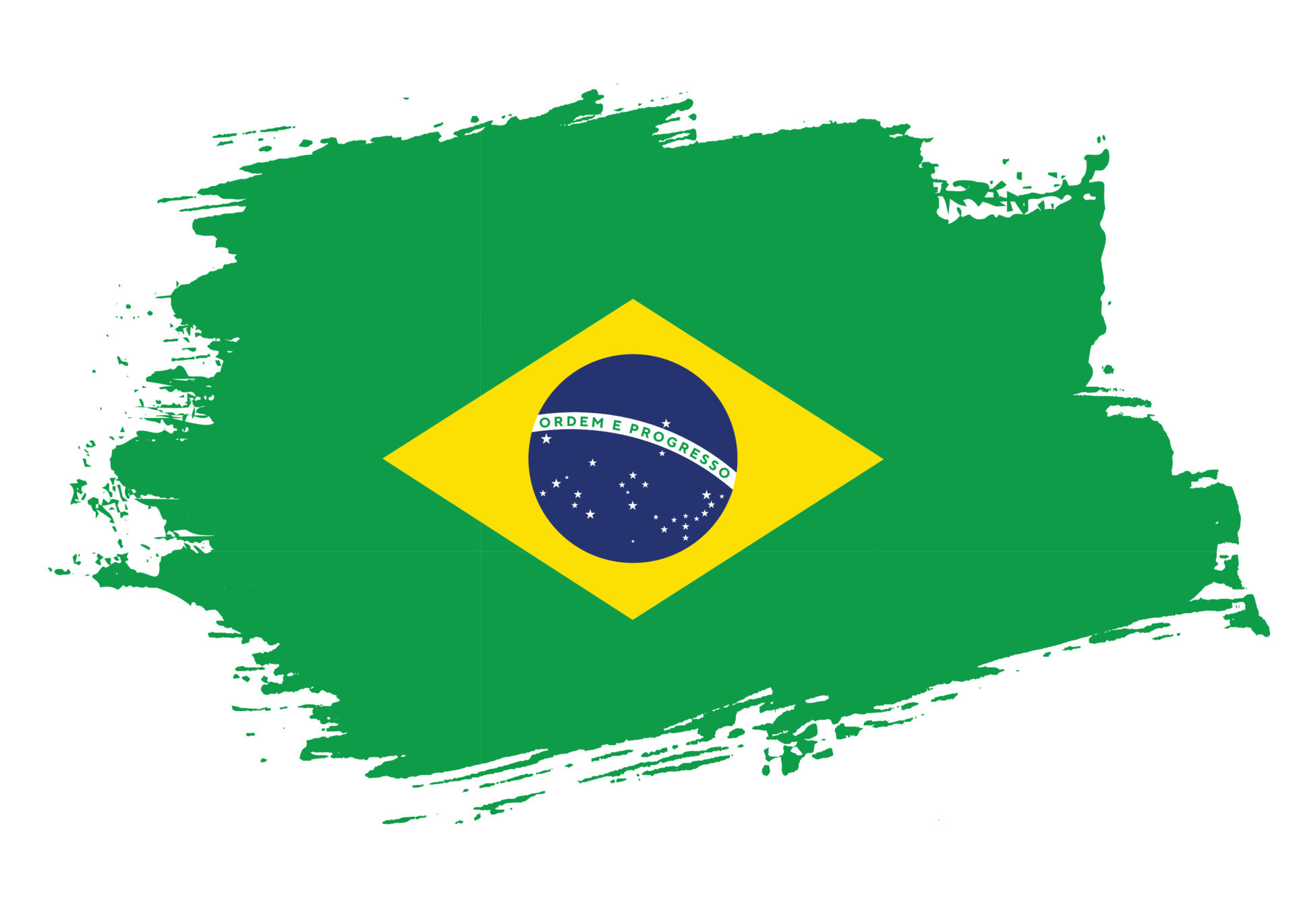 Colorful grunge effect Brazil flag vector 16128662 Vector Art at Vecteezy