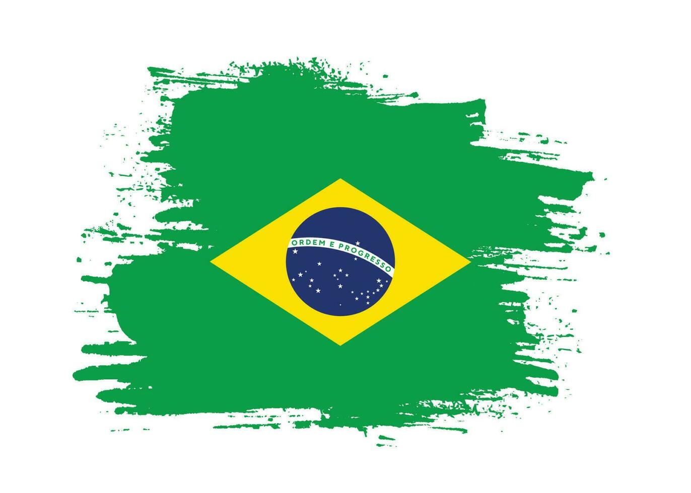 splash textura efecto brasil bandera vector