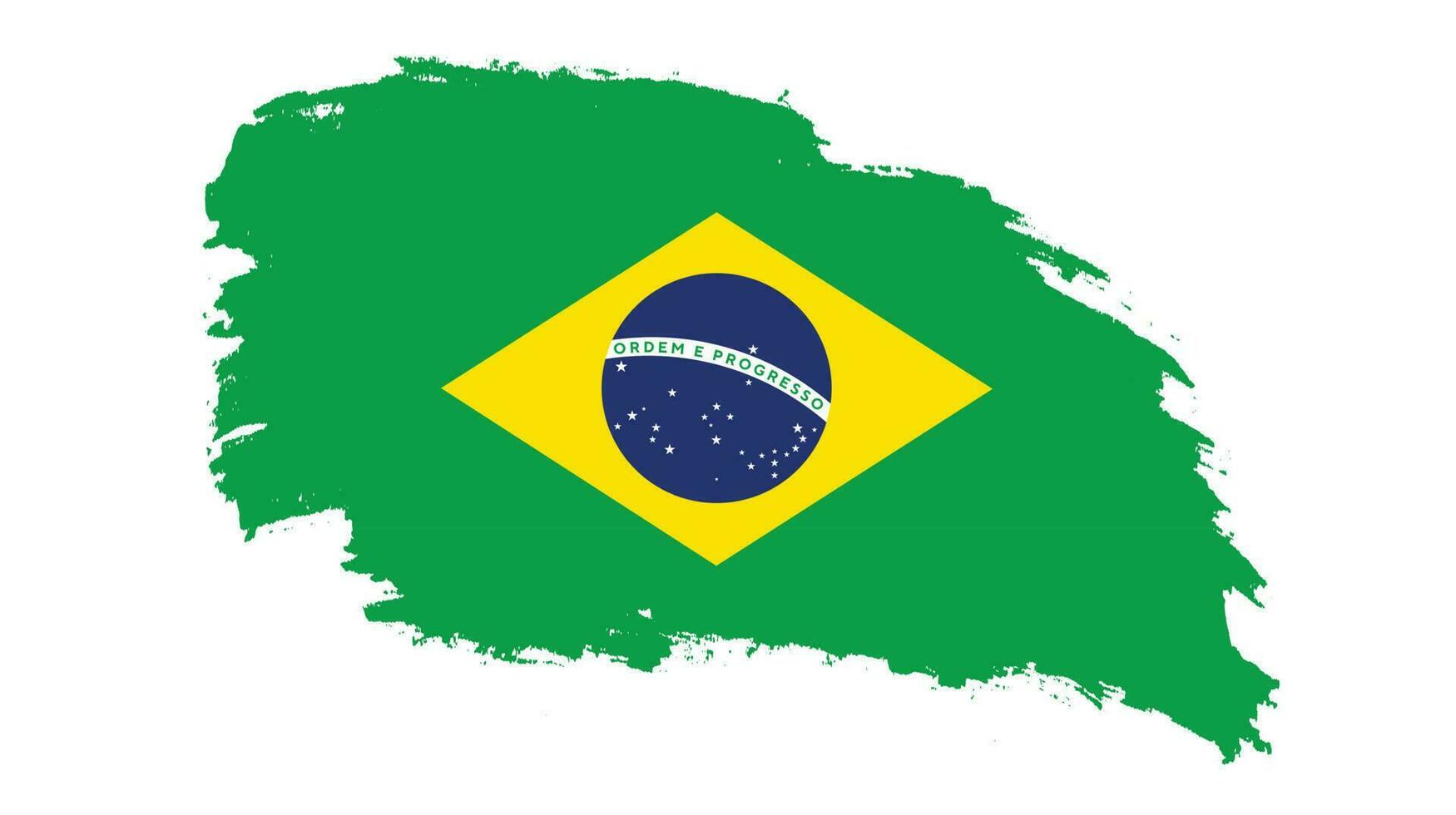 splash brasil grunge bandera vector