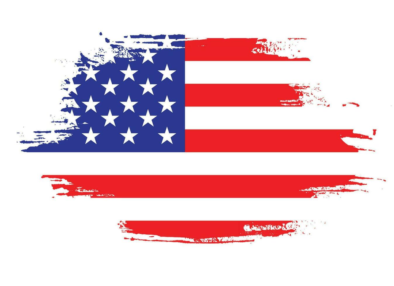 Vintage USA grungy flag vector