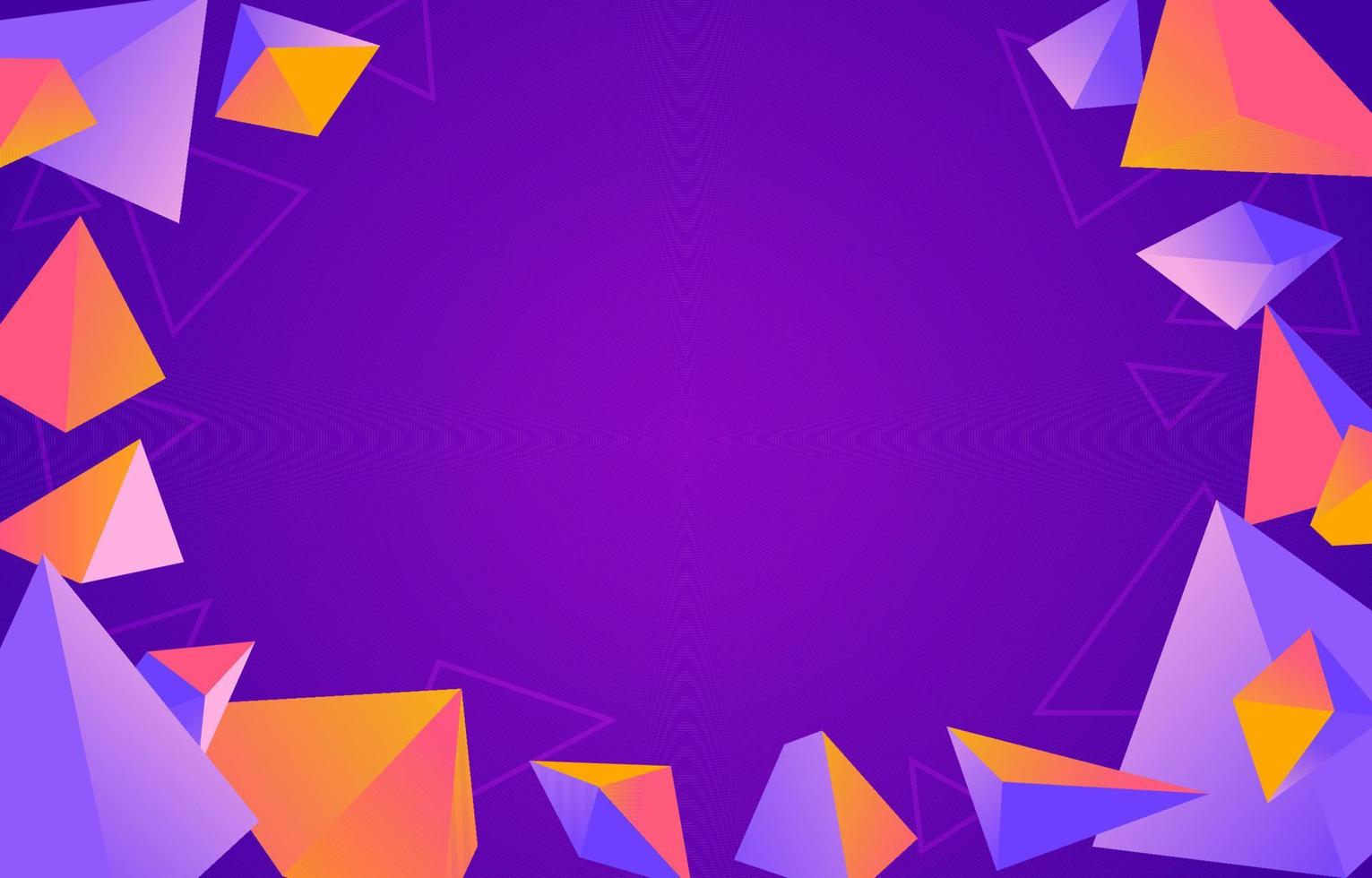 Beautiful Triangular Shape with Gradient Style Background vector