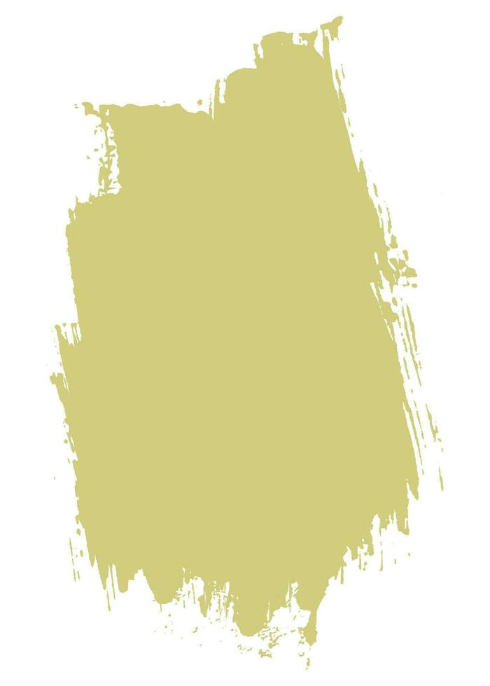 Yellow color dirty brush stroke vector