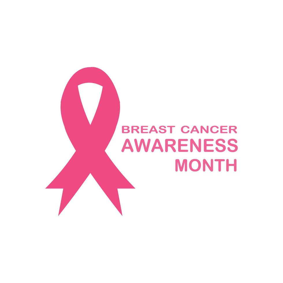 Breast Cancer Awareness Ribbon Vector illustration