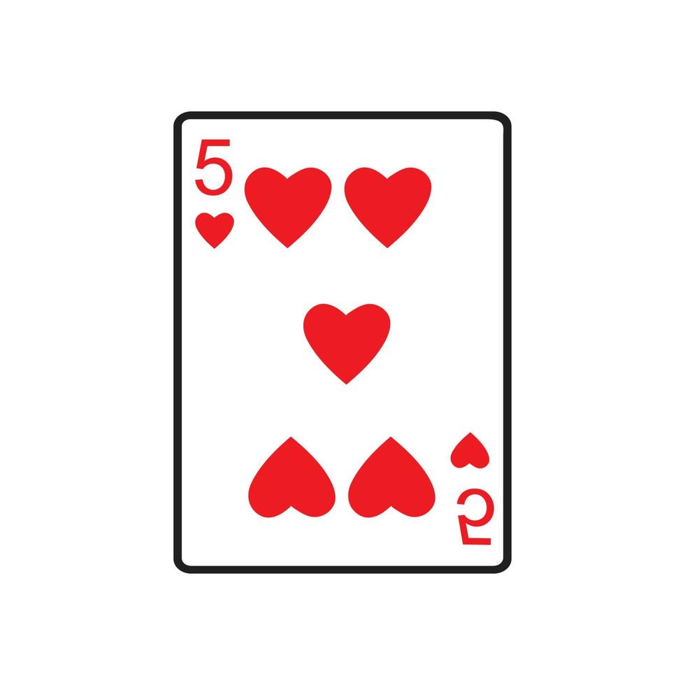 diseño de ilustración de vector de plantilla de icono de tarjeta de casino,diseño de ilustración de icono de vector de tarjeta de juego