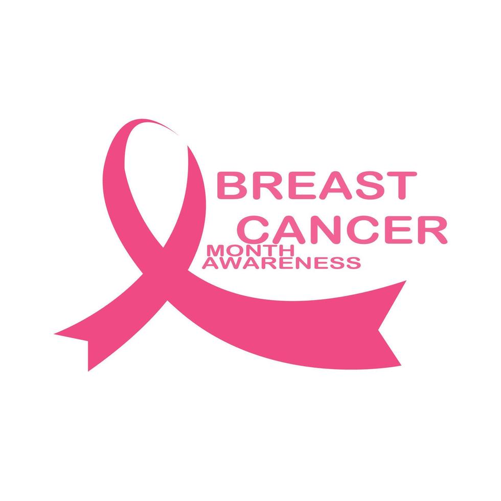 pink ribbon of breast cancer awareness vector design 4027582 Vector Art at  Vecteezy