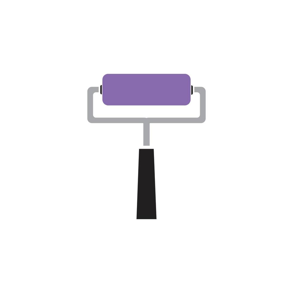 Paint roller icon vector illustration design template