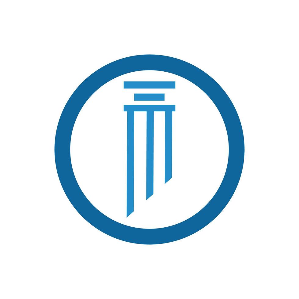 logotipo de vector de pilar
