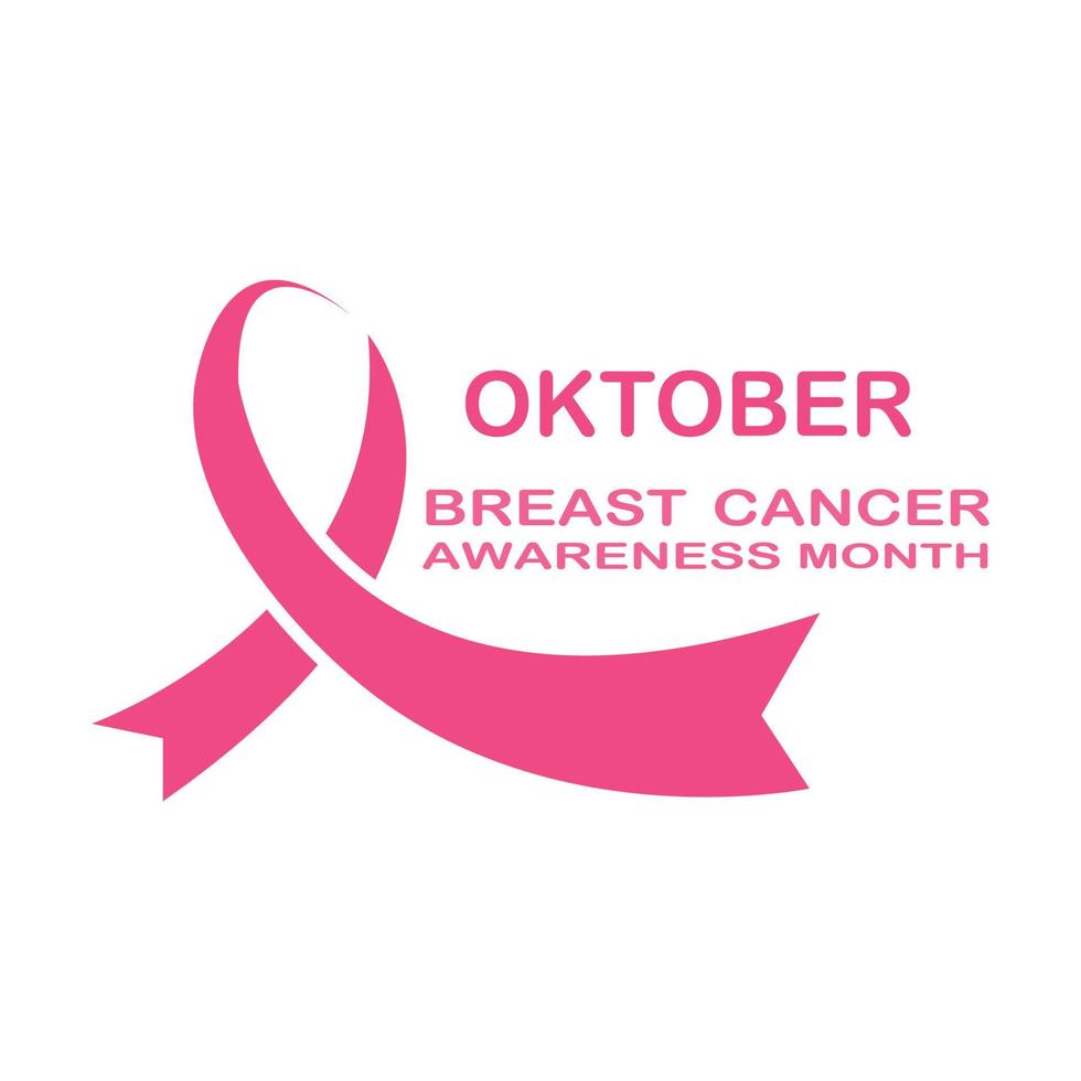 Breast Cancer Awareness Ribbon Vector illustration