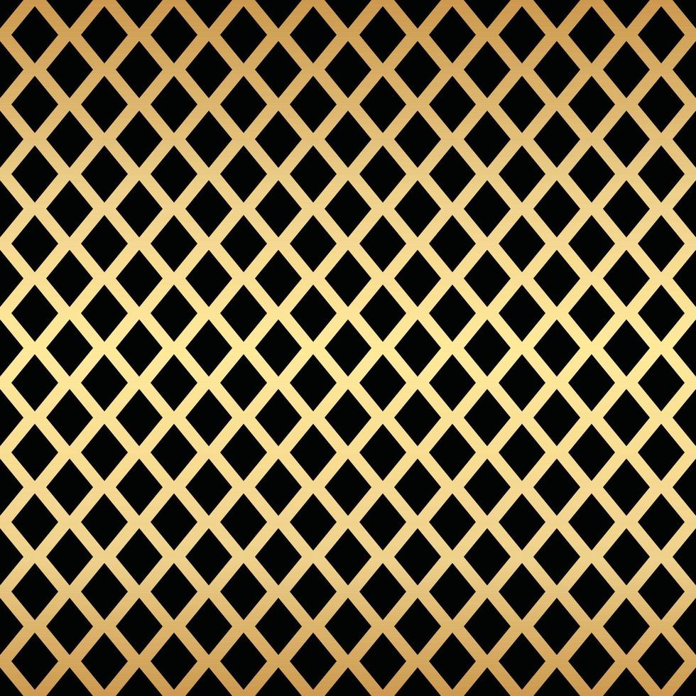 Geometric gold seamless repeat pattern background, gold wallpaper. vector