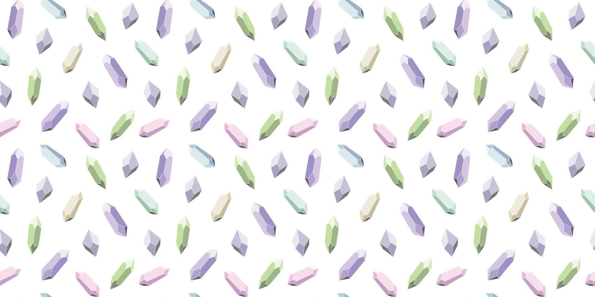 Seamless crystal repeat pattern vector background