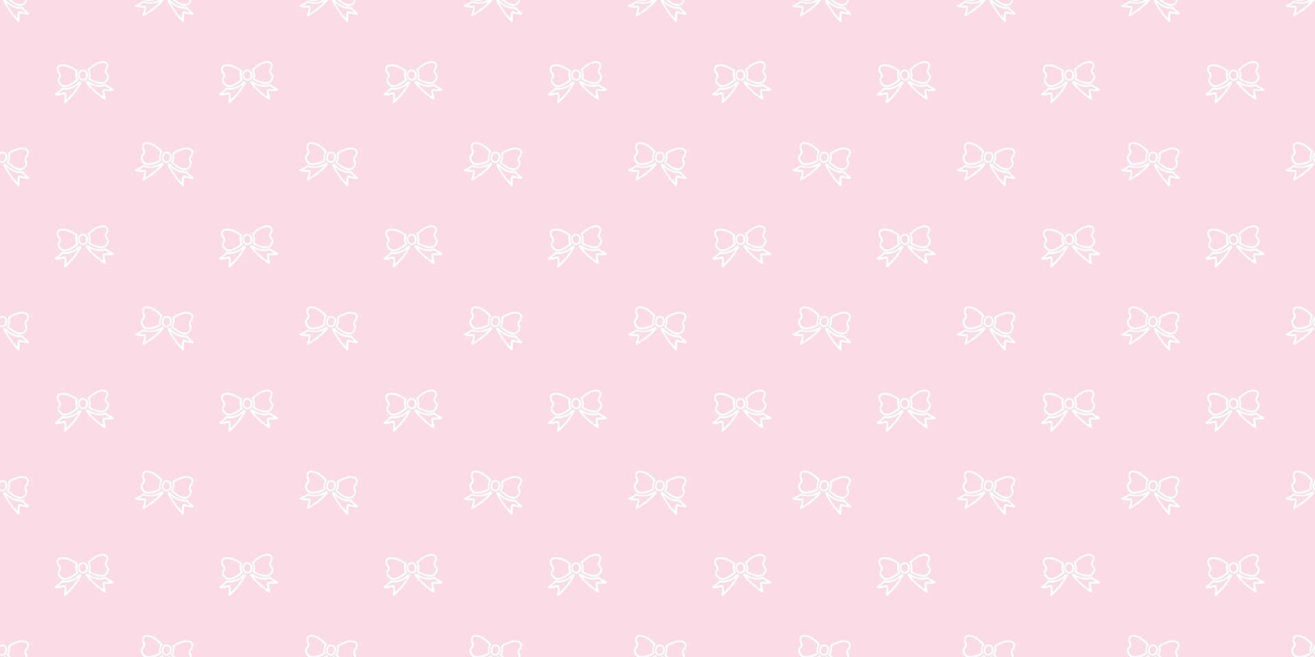 Cute bow seamless repeat pattern vector background