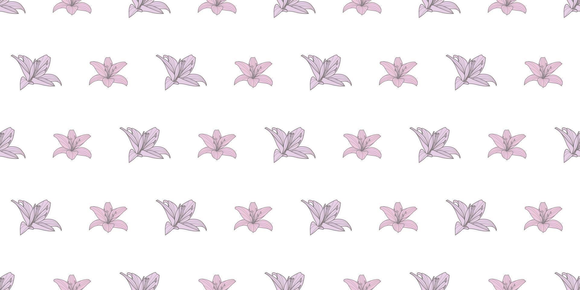 Calla lily repeat vector pattern, floral  background