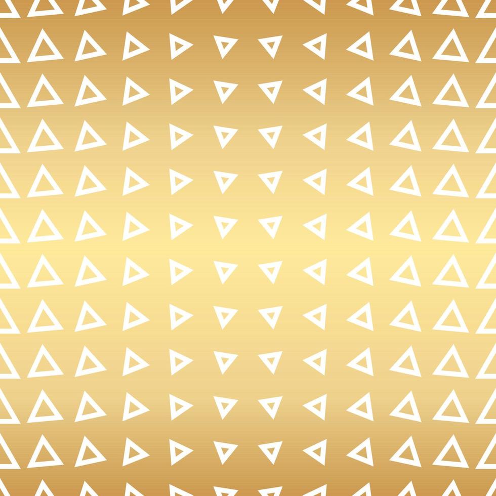 Geometric gold seamless repeat pattern background, gold and white wallpaper. vector