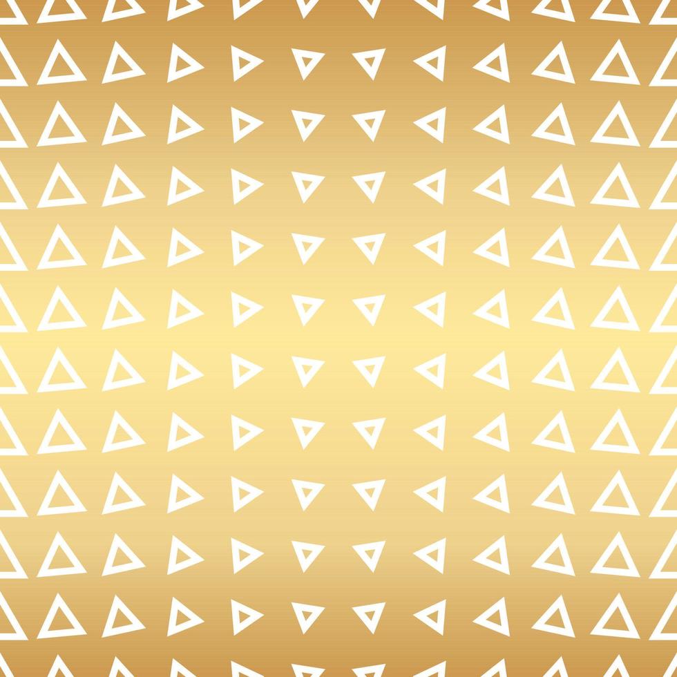 Geometric gold seamless repeat pattern background, gold and white wallpaper. vector