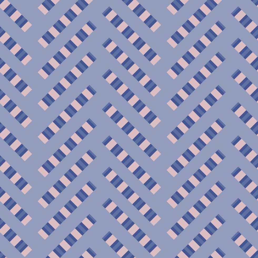 Vector chevron pattern, blue geometric abstract background