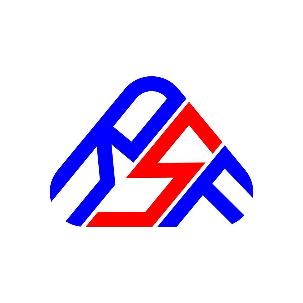 diseño creativo del logotipo de la letra rsf con gráfico vectorial, logotipo simple y moderno de rsf. vector