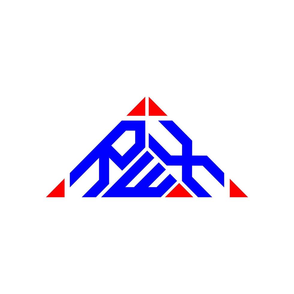 RWX letter logo creative design with vector graphic, RWX simple and modern logo.