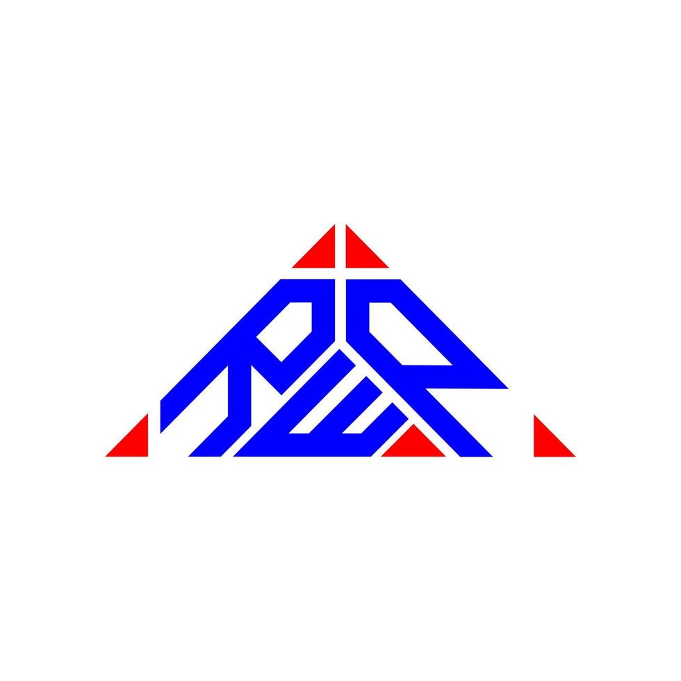 RWP letter logo creative design with vector graphic, RWP simple and modern logo.