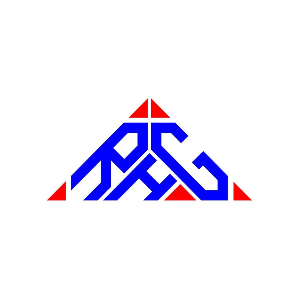 diseño creativo del logotipo de la letra rhg con gráfico vectorial, logotipo simple y moderno de rhg. vector