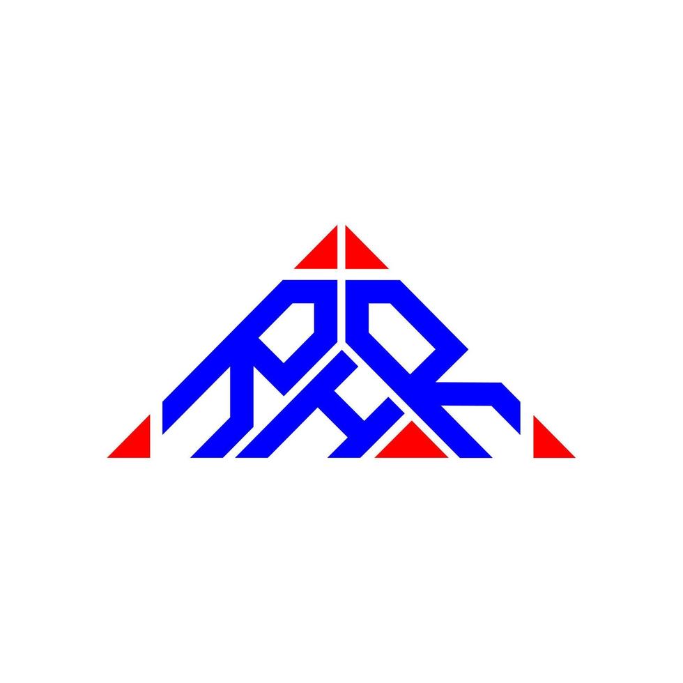 diseño creativo del logotipo de la letra rhr con gráfico vectorial, logotipo simple y moderno de rhr. vector