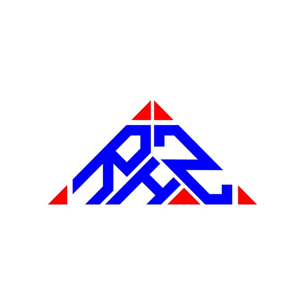 RHZ letter logo creative design with vector graphic, RHZ simple and modern logo.