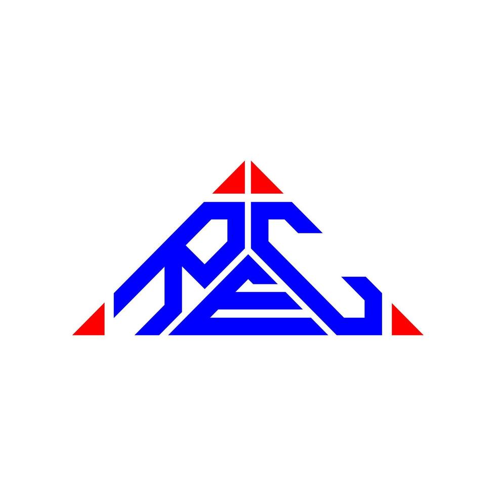 diseño creativo del logotipo de letra rec con gráfico vectorial, logotipo sencillo y moderno rec. vector