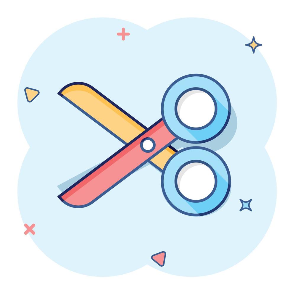 Cute funny scissors with poster. Vector hand drawn cartoon kawaii character  illustration icon. Isolated on white background. Scissors think concept  6686528 Vector Art at Vecteezy