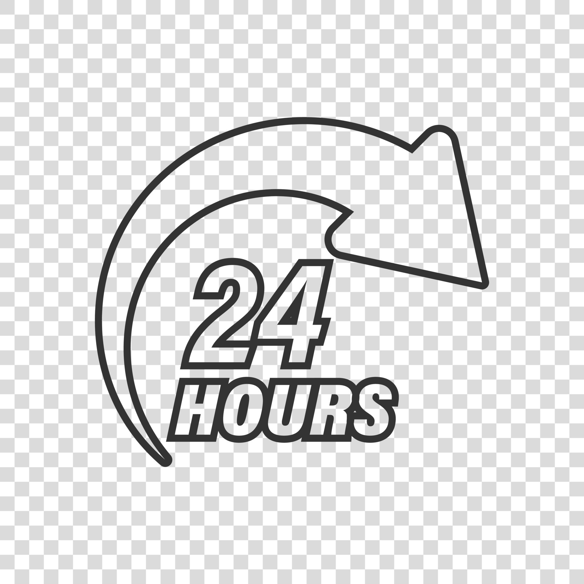 24 Hours Service Icon In Flat Style All Day Business And Service 24-hours-service-icon-in-flat-style-all-day-business-and-service