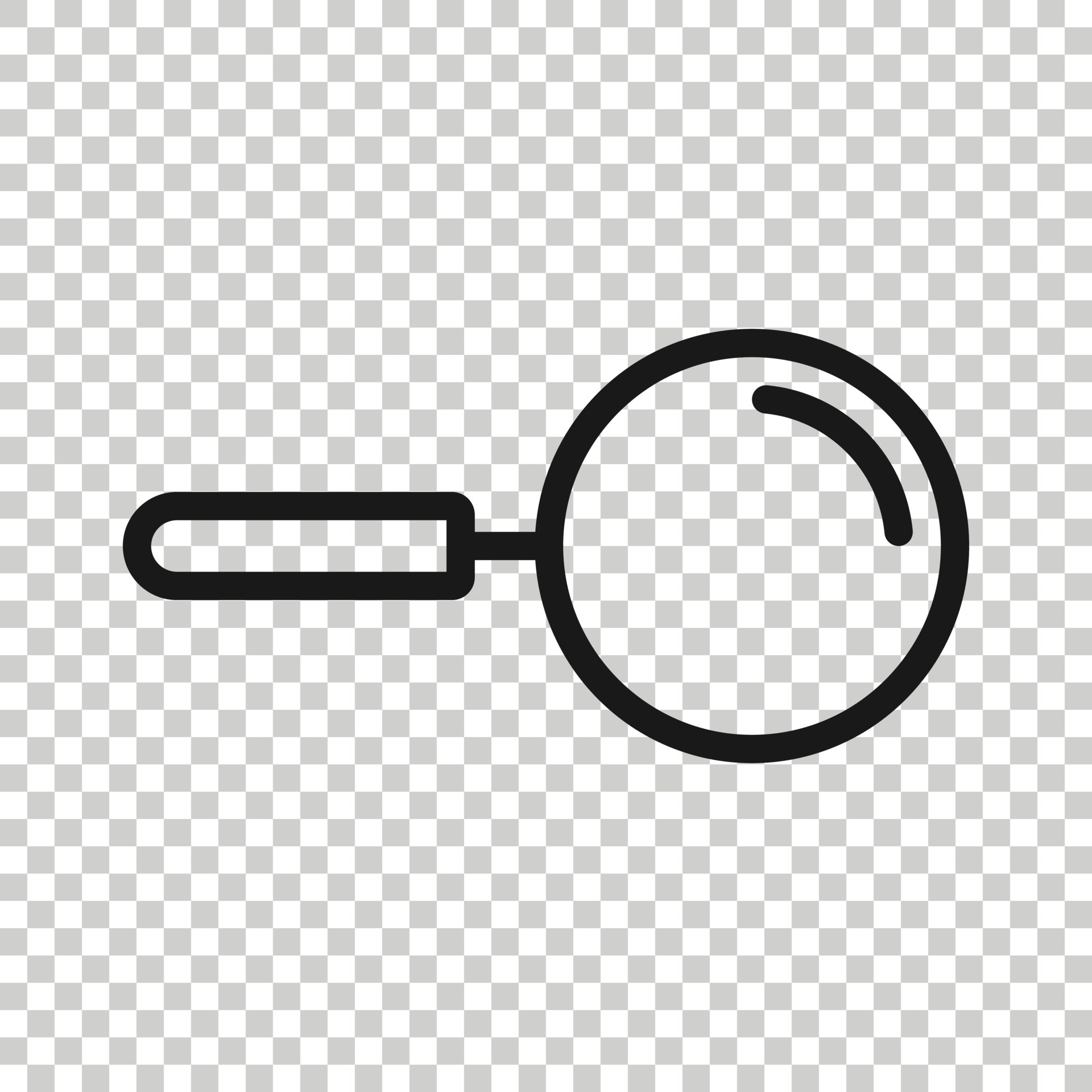 Loupe Sign Icon In Transparent Style Magnifier Vector Illustration