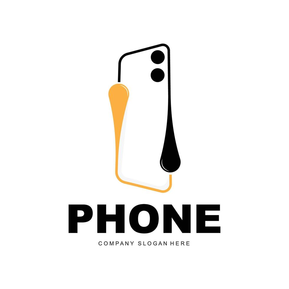 logotipo de smartphone, vector de electrónica de comunicación, diseño de teléfono moderno, para símbolo de marca de empresa