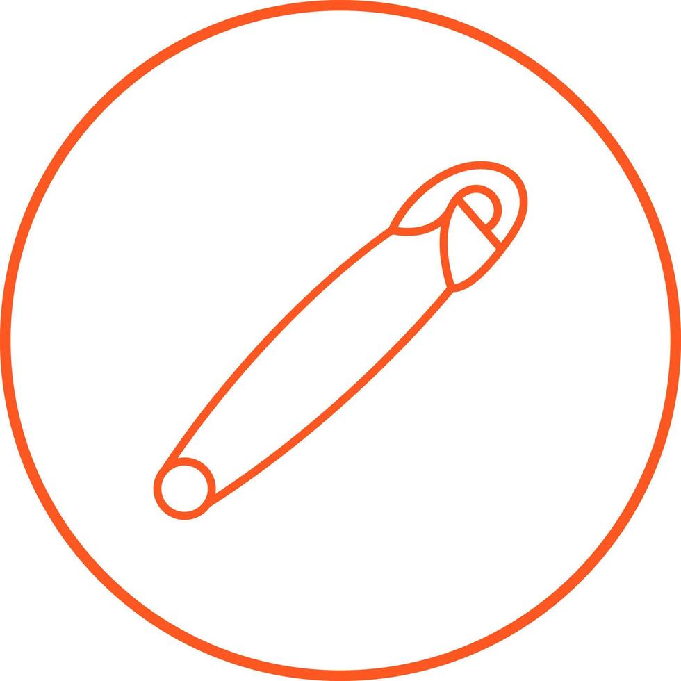 Safety Pin Vector Icon