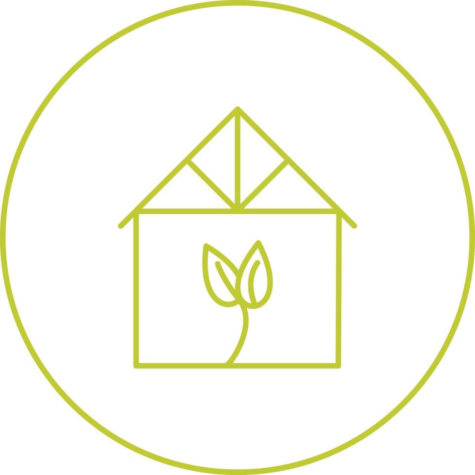 Green House Vector Icon