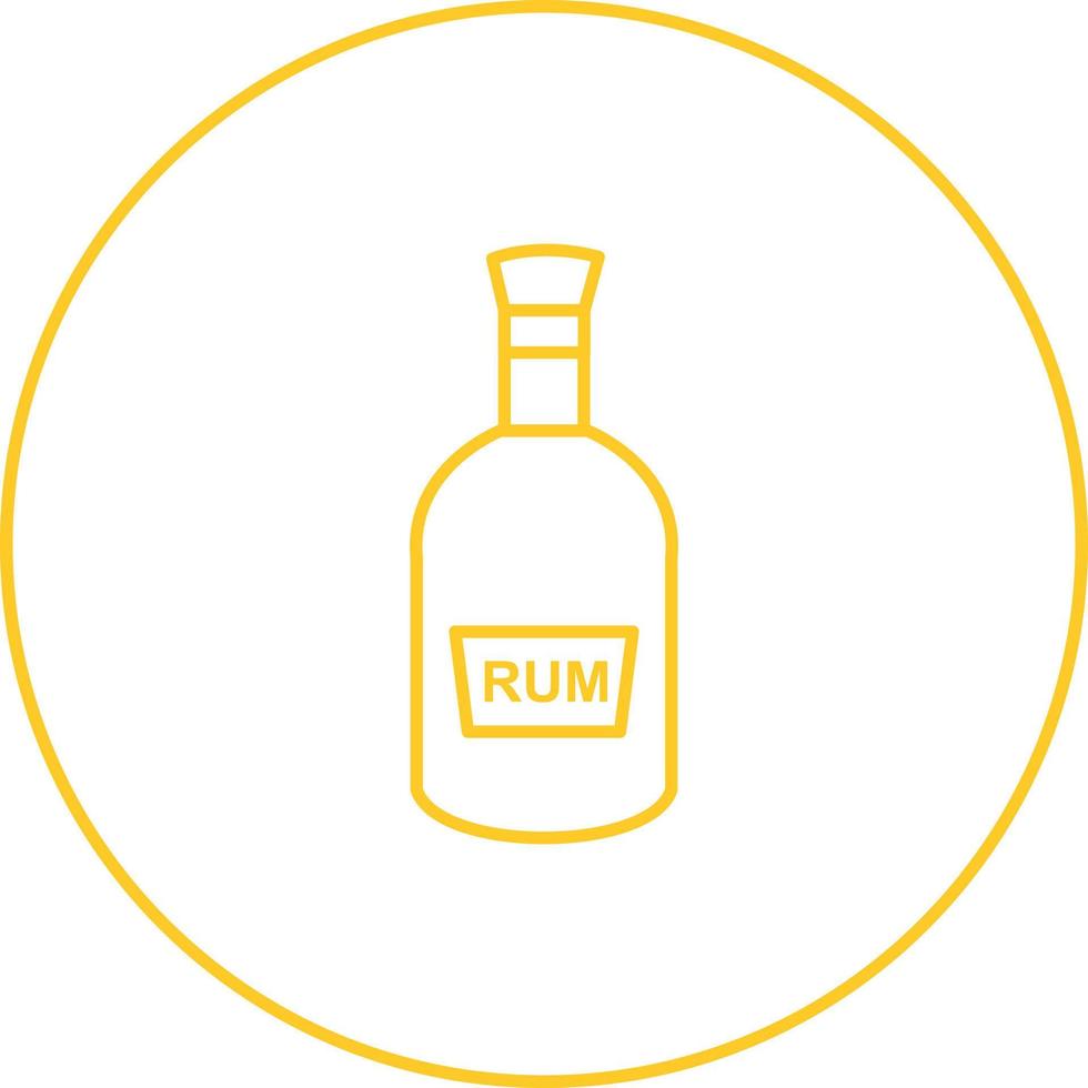 Bottle of Rum Vector Icon