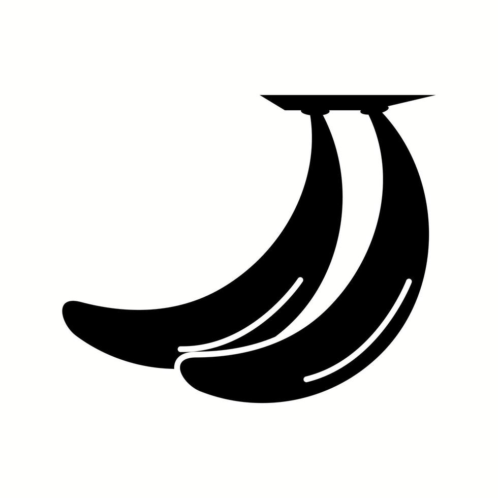 Unique Banana Vector Glyph Icon