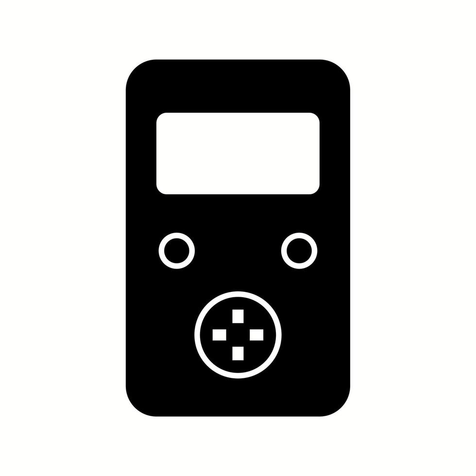 icono de glifo de vector de consola único