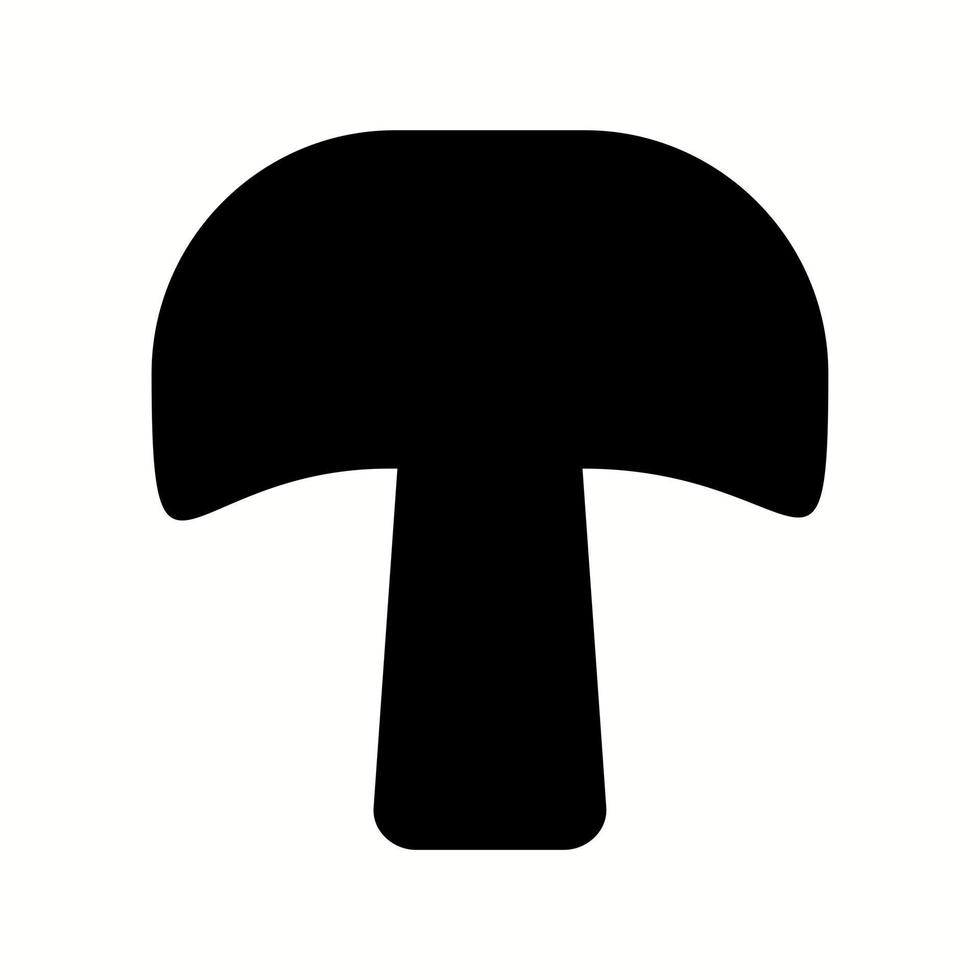 Unique Mushroom Vector Glyph Icon