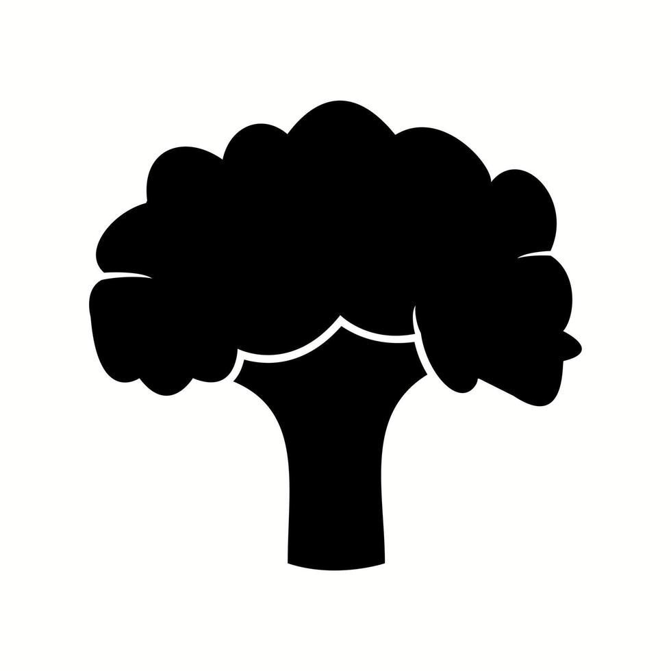 Unique Broccoli Vector Glyph Icon