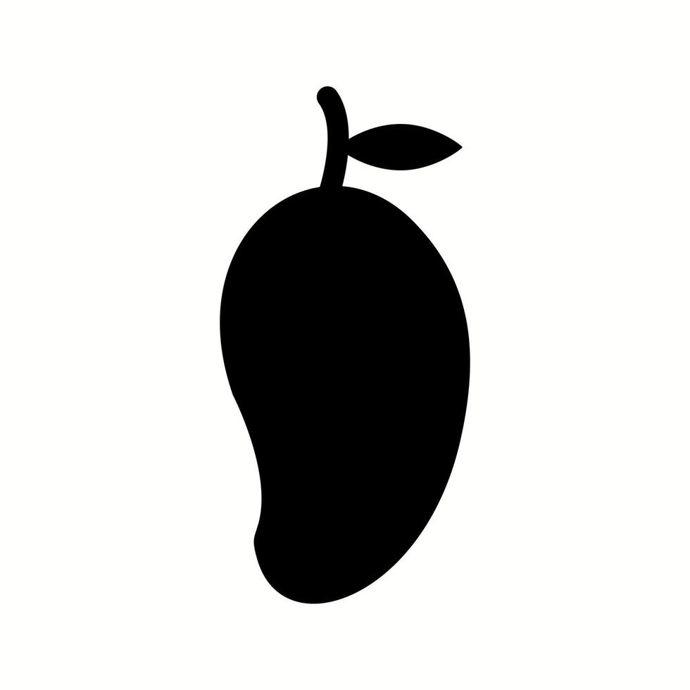 Unique Mango Vector Glyph Icon