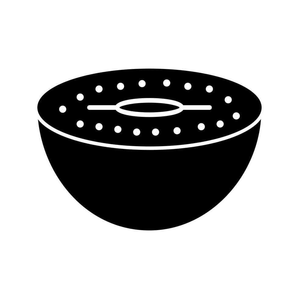 Unique Kiwi Vector Glyph Icon