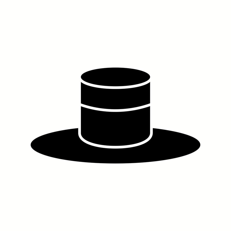 Unique Hat Vector Glyph Icon