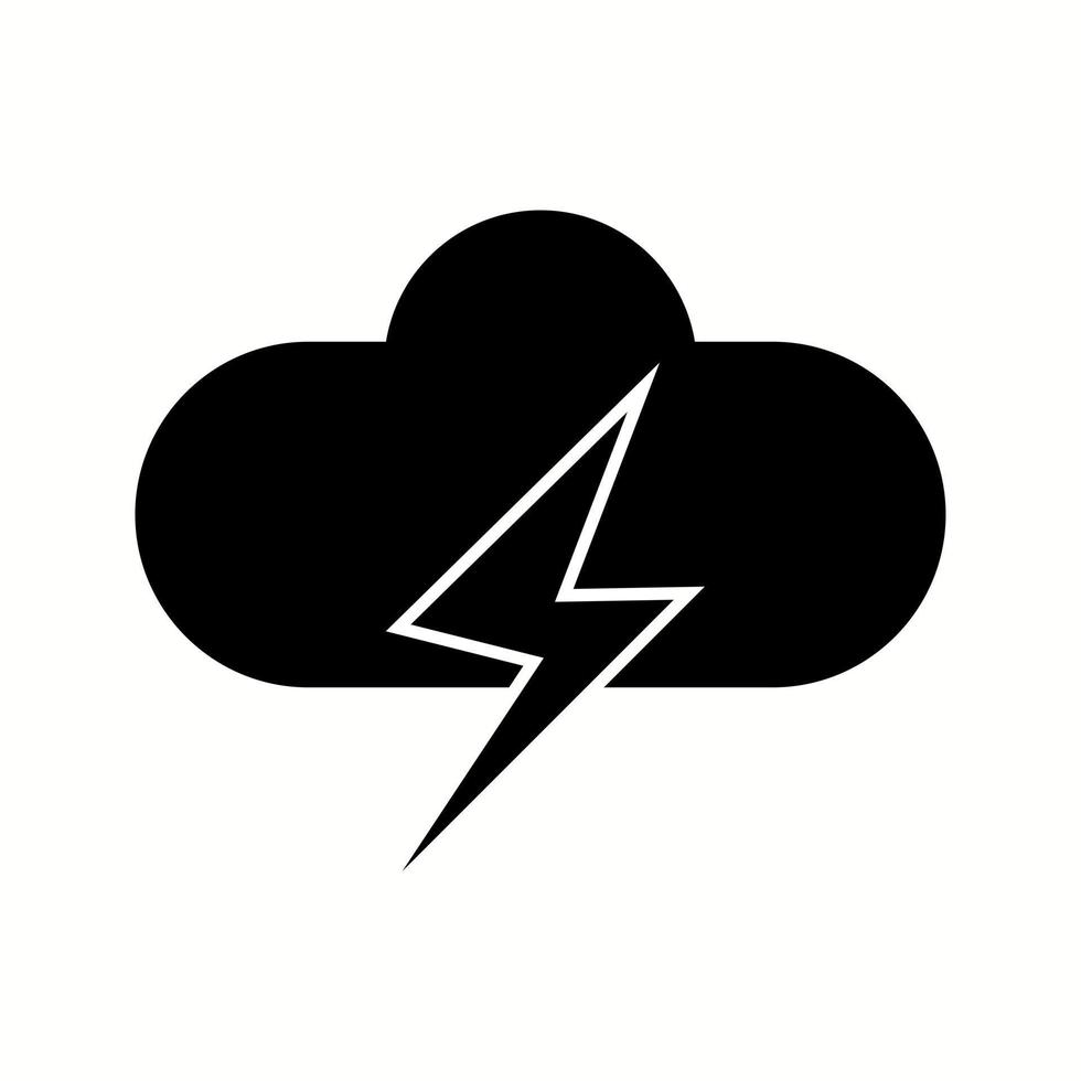 Unique Cloud Vector Glyph Icon