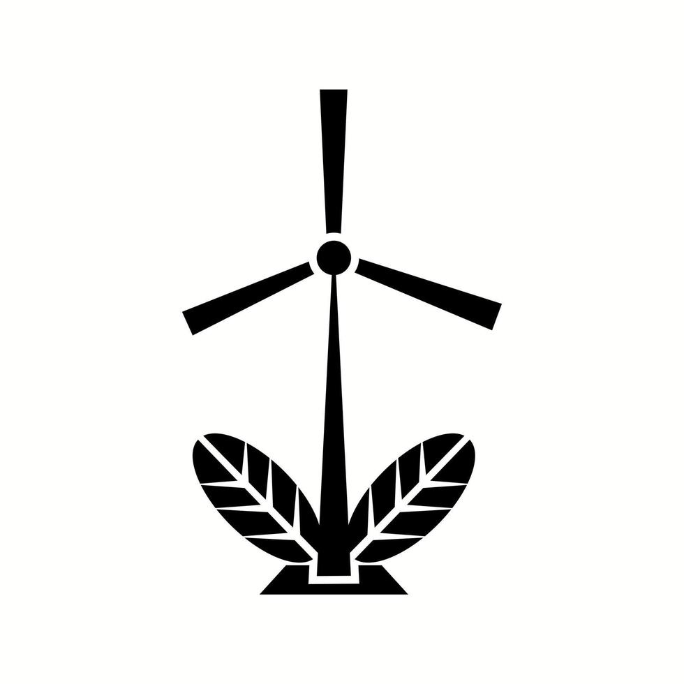 Unique Green Energy Vector Glyph Icon