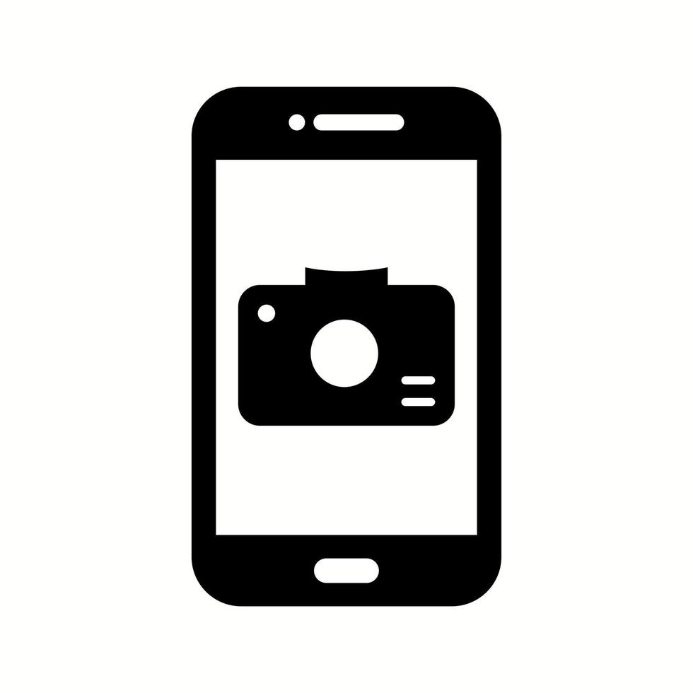 Unique Camera App Vector Glyph Icon