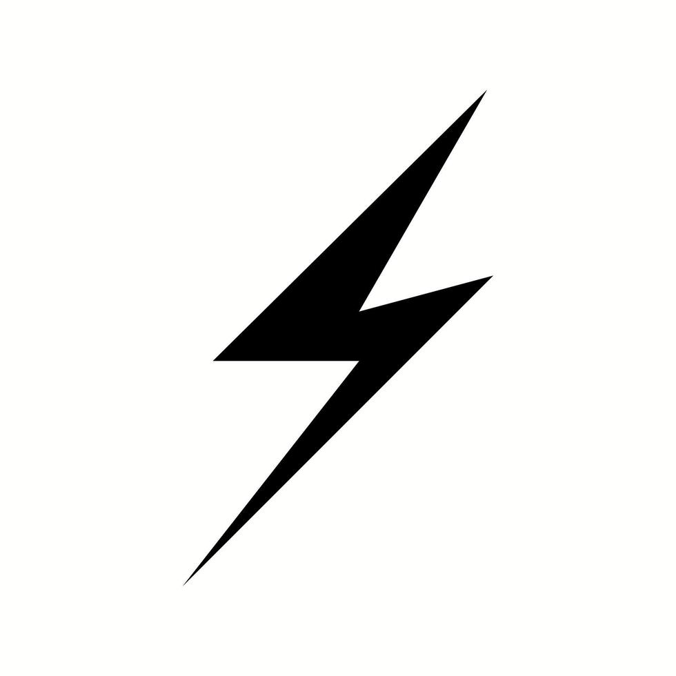 Unique Lightening II Vector Glyph Icon