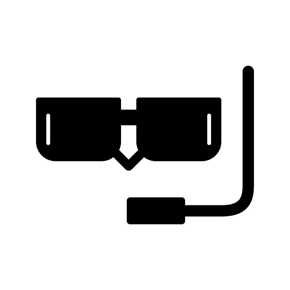 Unique Snorkel Vector Glyph Icon