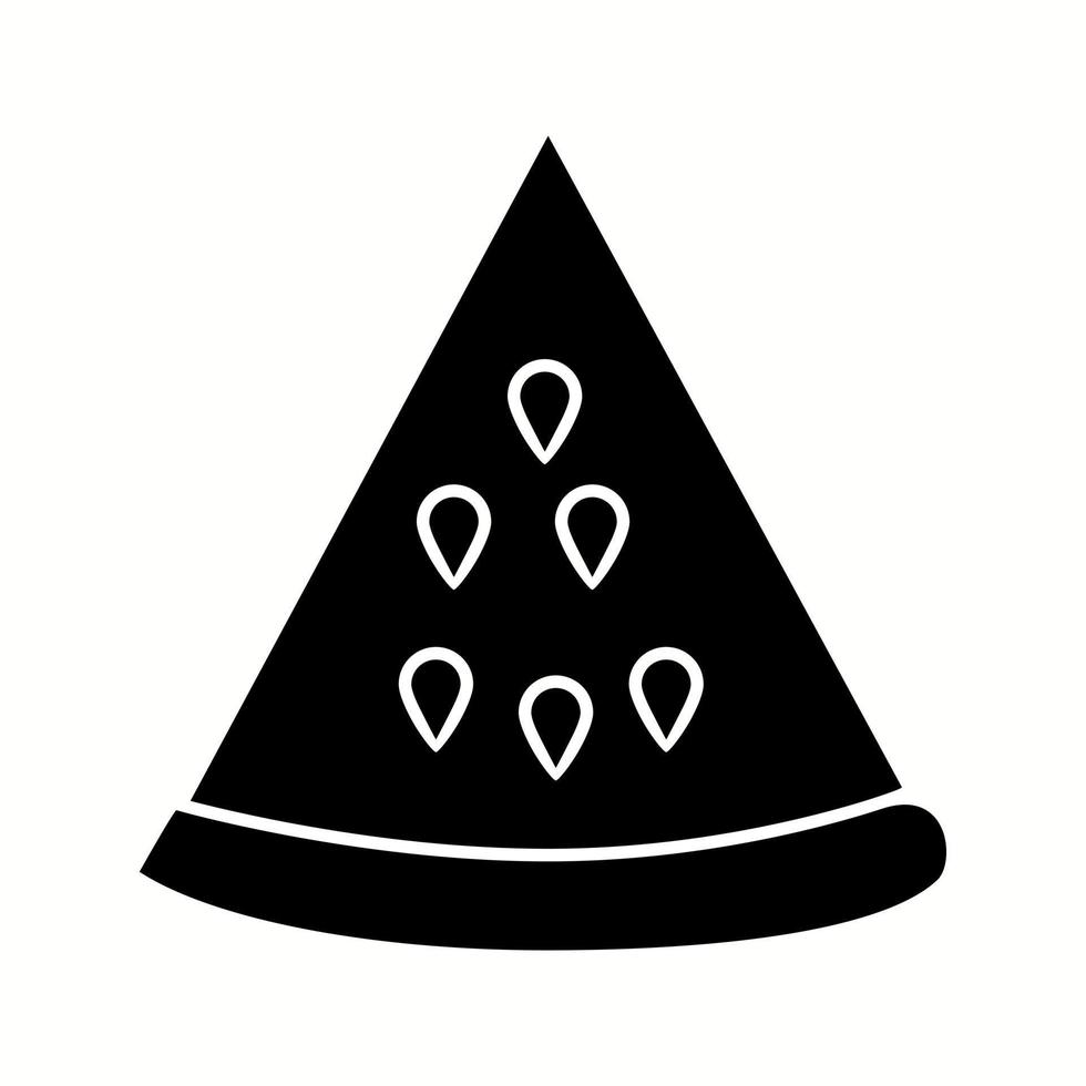 Unique Watermelon Vector Glyph Icon