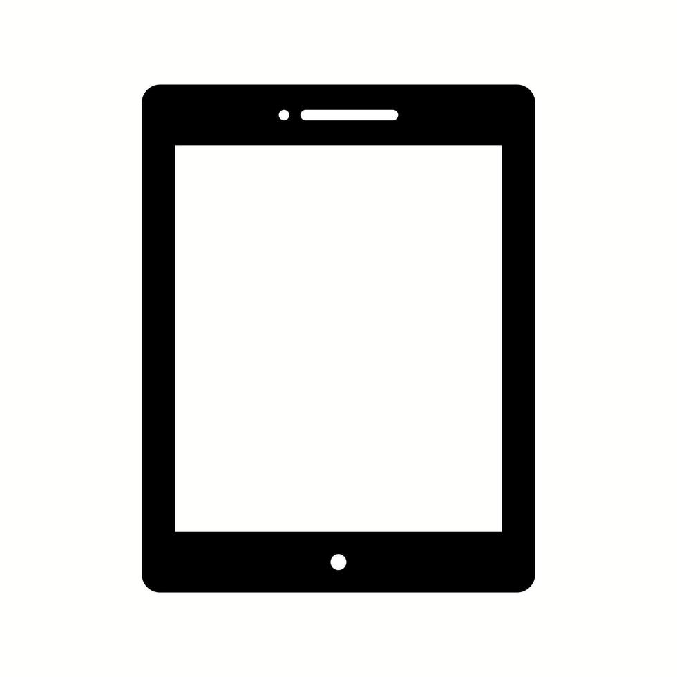 Unique Tablet Vector Glyph Icon